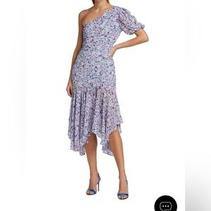 ASTR one shoulder dress pastel color